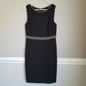 Ann Taylor Black Midi Dress